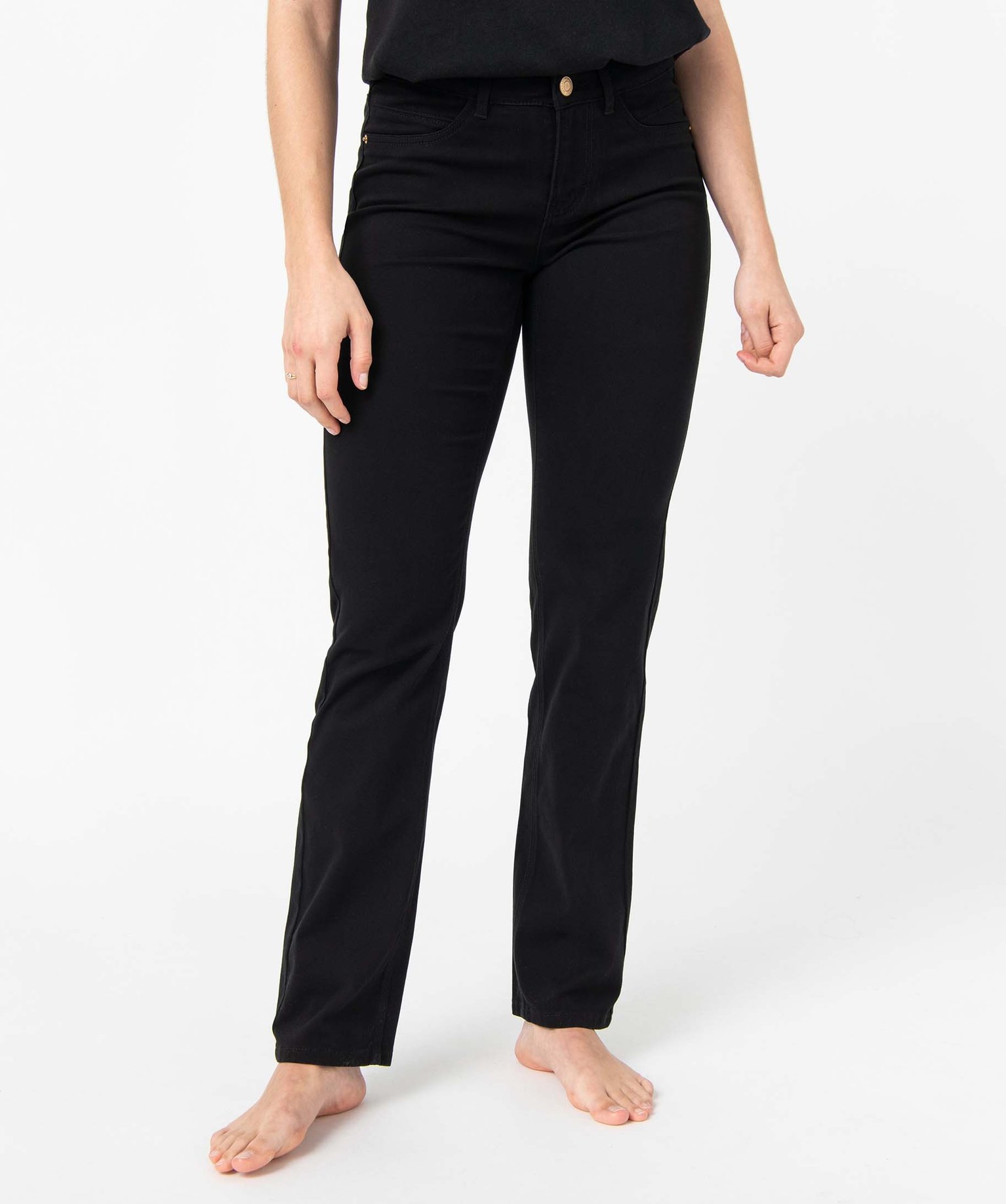 Jean femme coupe Regular - L26 noir | GEMO