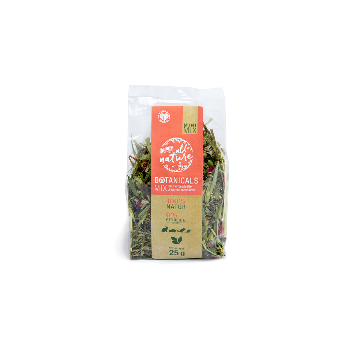 Bunny BOTANICALS MINI MIX - mit Himbeerblättern & Kornblumenblüten