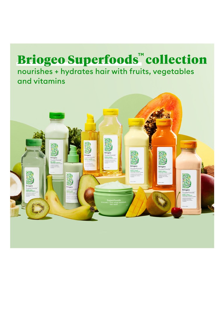 Briogeo Superfoods™ Mega Spray Hidratant 3 în 1 Avocado + Kiwi - Fixativ fără clătire