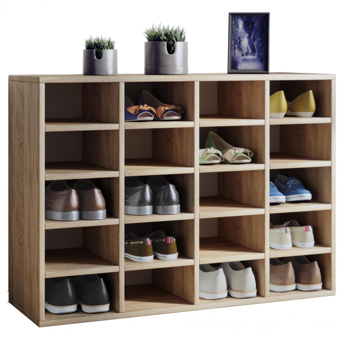 VCM Schuhschrank Hinsol L Sonoma-Eiche