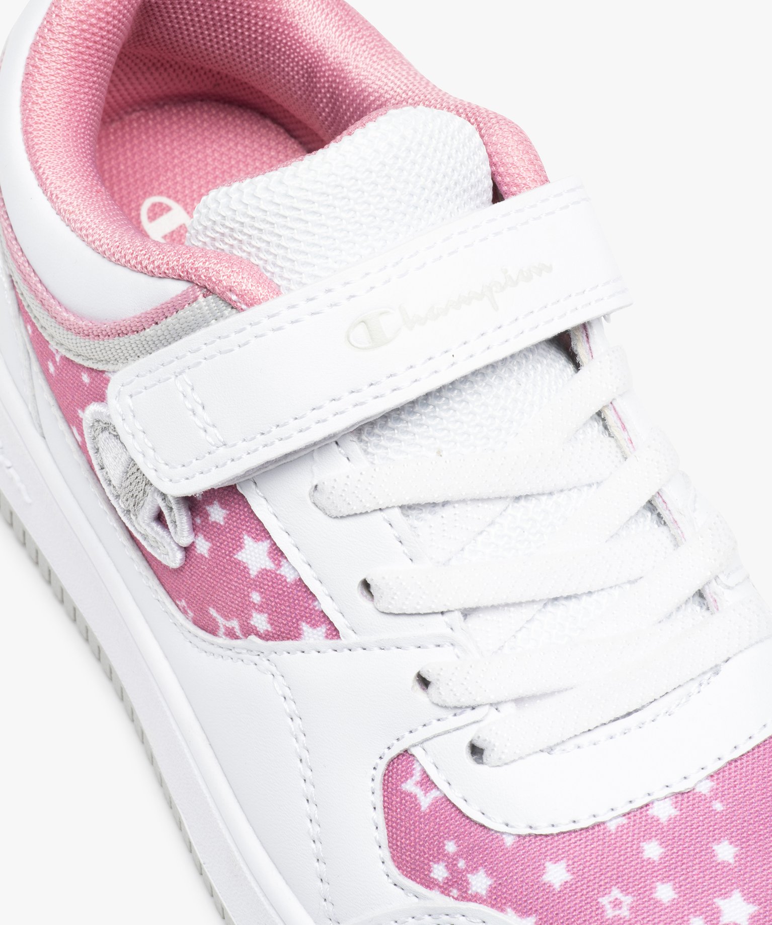 Baskets fille imprimées étoiles - Champion Rebound blanc | GEMO