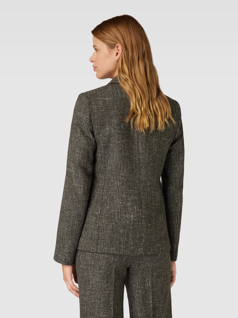 Blazer mit Reverskragen in schwarz