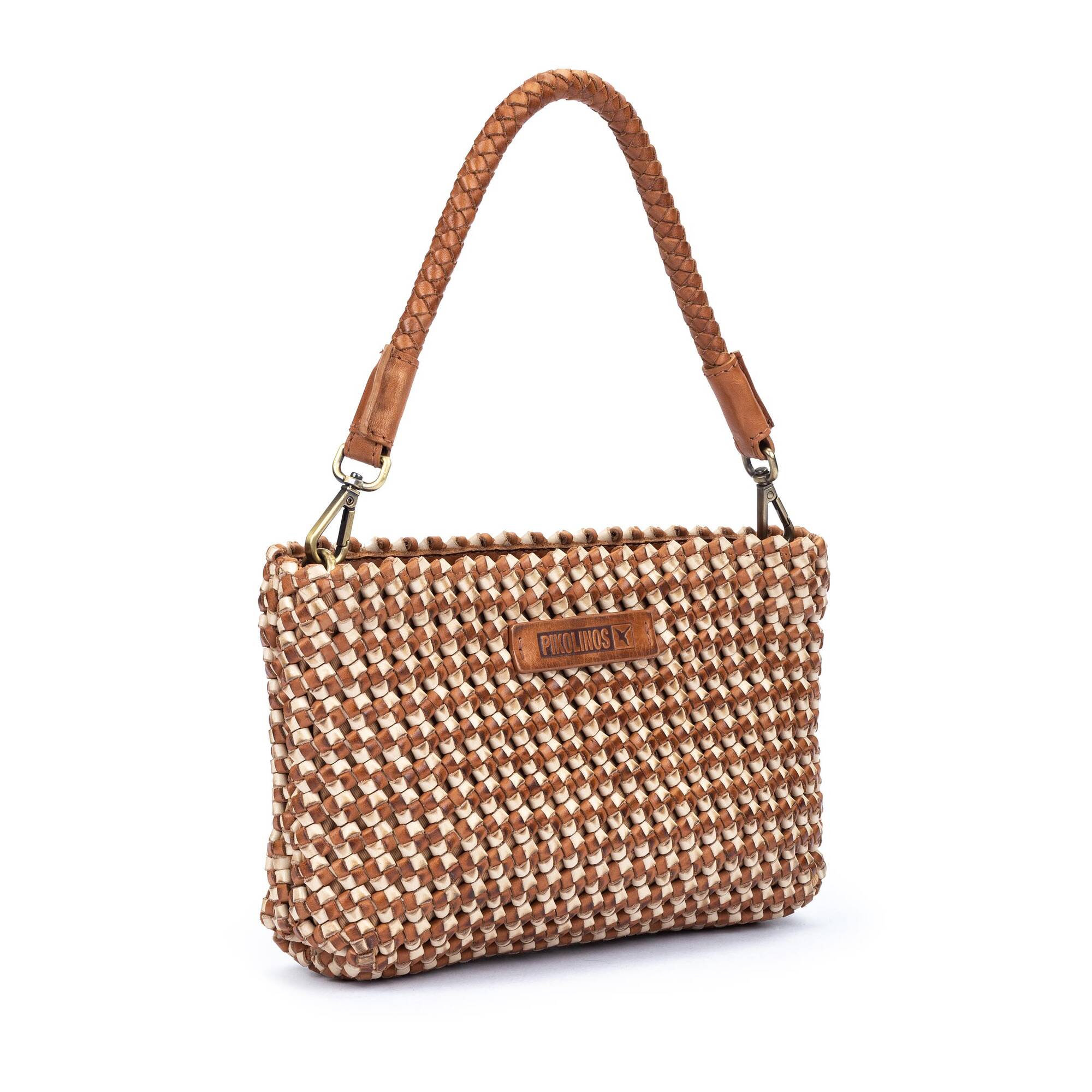 Damska torebka typu crossbody z plecionej skóry - BRANDY