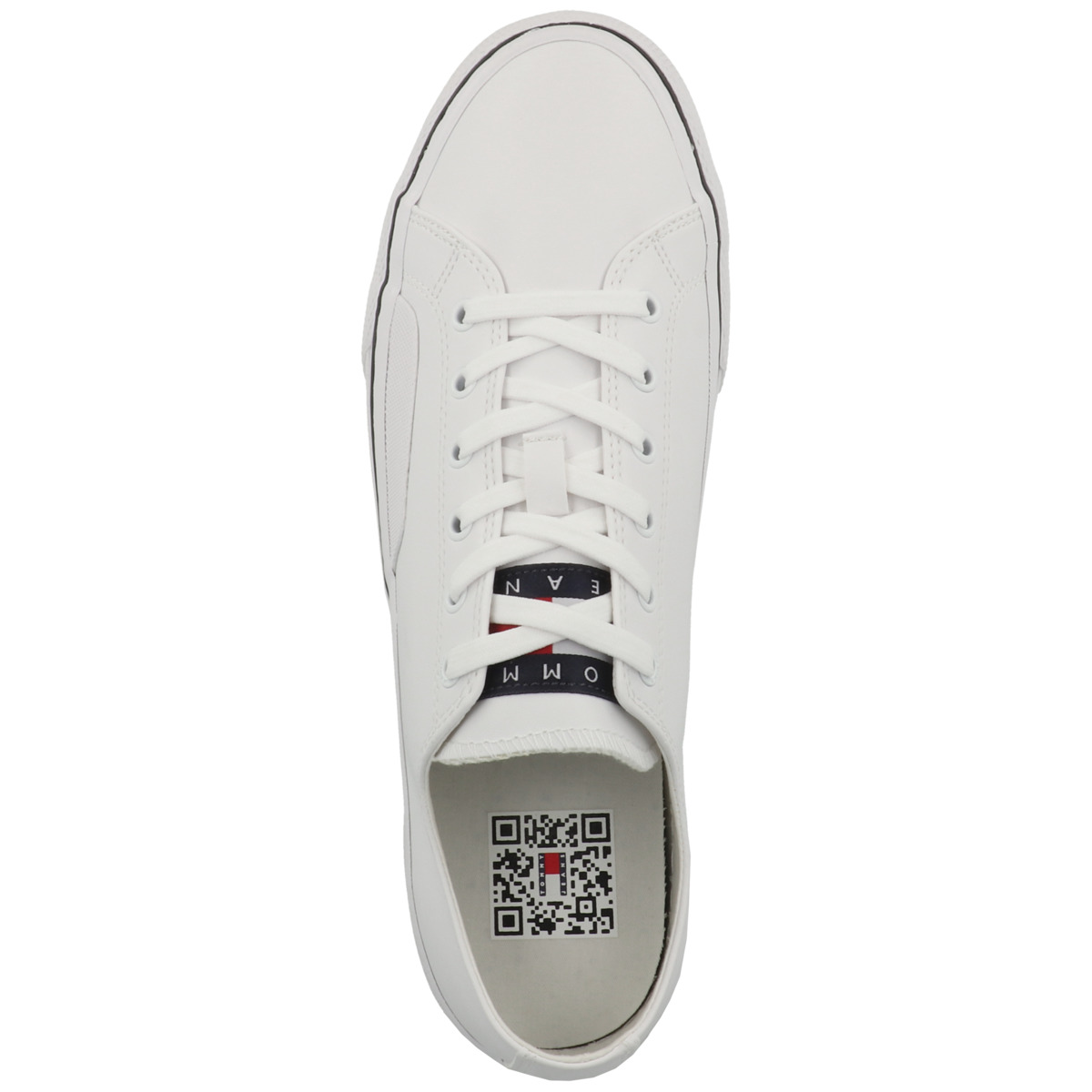Tommy Hilfiger Tommy Jeans Mens Leather Vulc Sneaker Low weiss