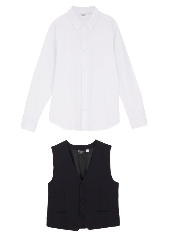 Jungen Weste und Hemd, festlich (2-tlg.Set)