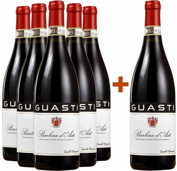 5+1 Paket Barbera d'Asti DOCG - Guasti
