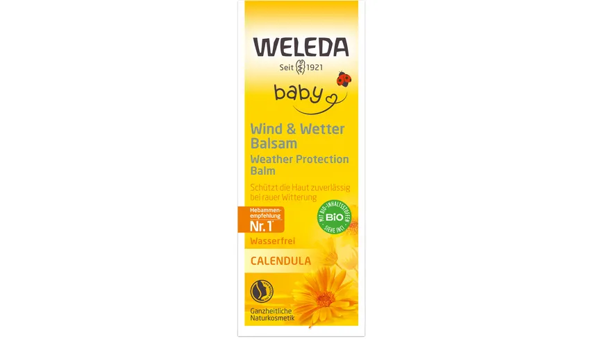 WELEDA baby CALENDULA Wind & Wetter Balsam 30 ml