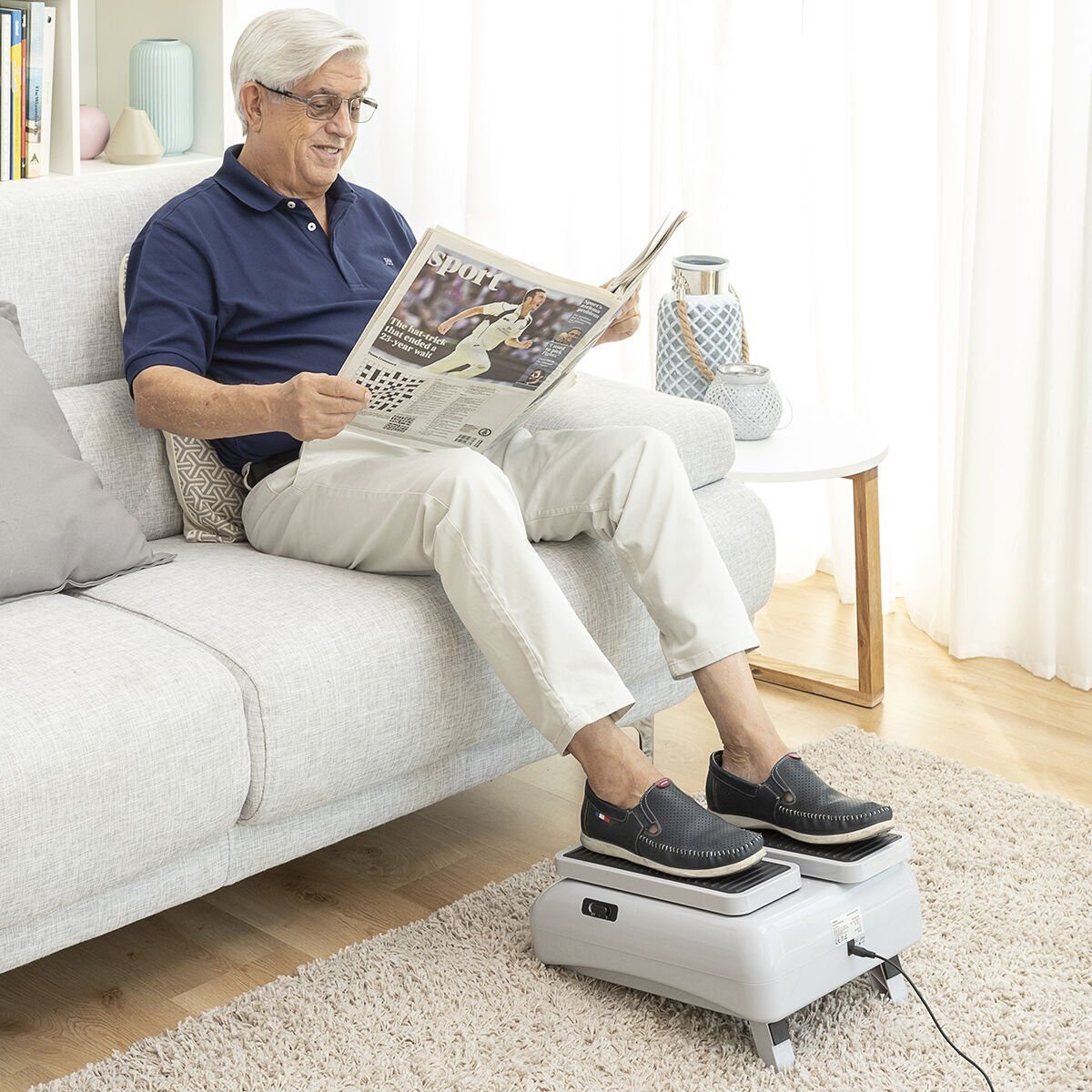 InnovaGoods Multitrainer Fitness Crosstrainer Stepper Beintrainer, zum Gehen im Sitzen