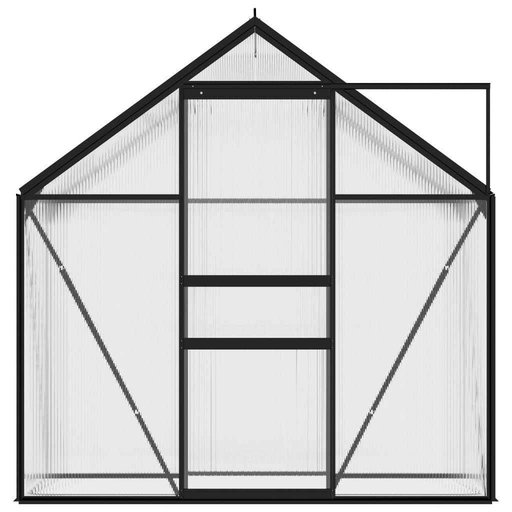 vidaXL Gewächshaus Gewächshaus Anthrazit Aluminium 1,33 m²