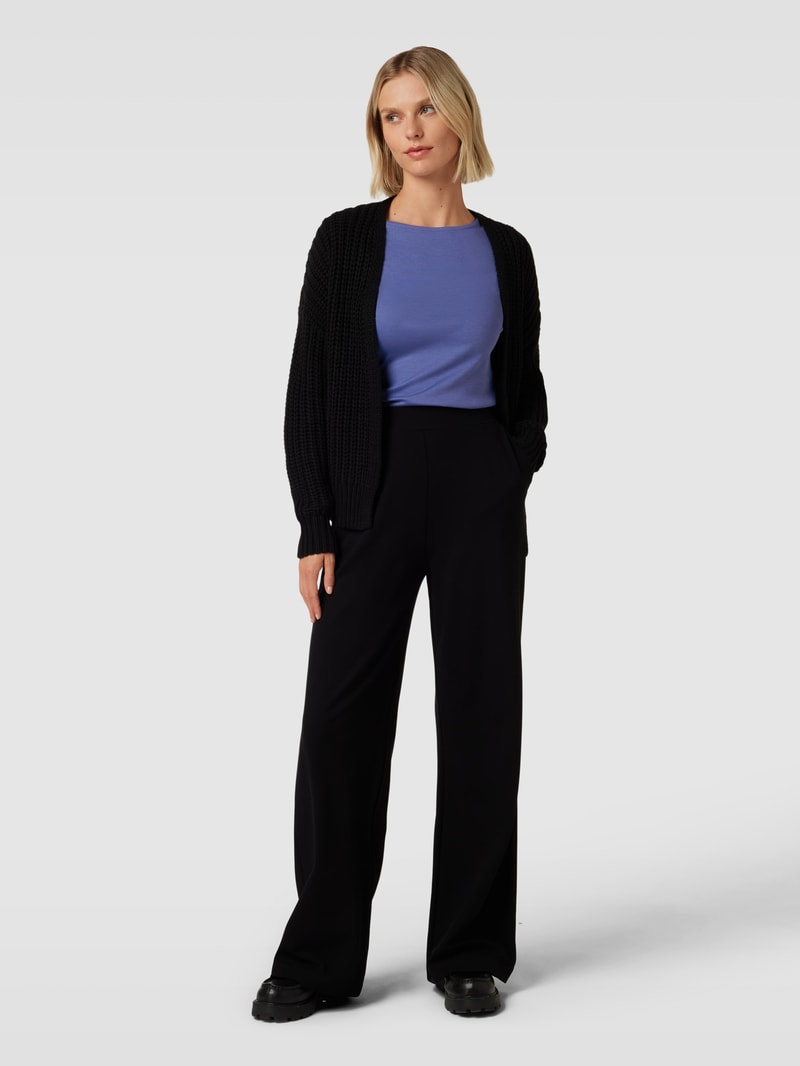 Longsleeve mit U-Boot-Ausschnitt in rauchblau