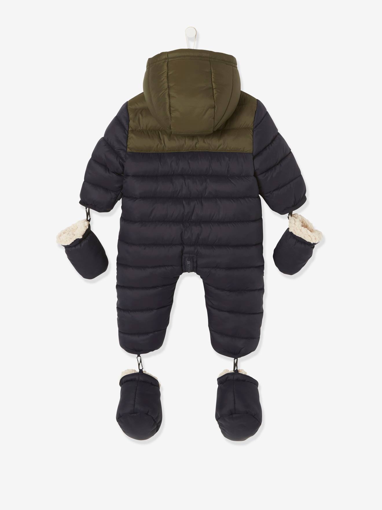 Combi-pilote bébé doublée et matelassée encre