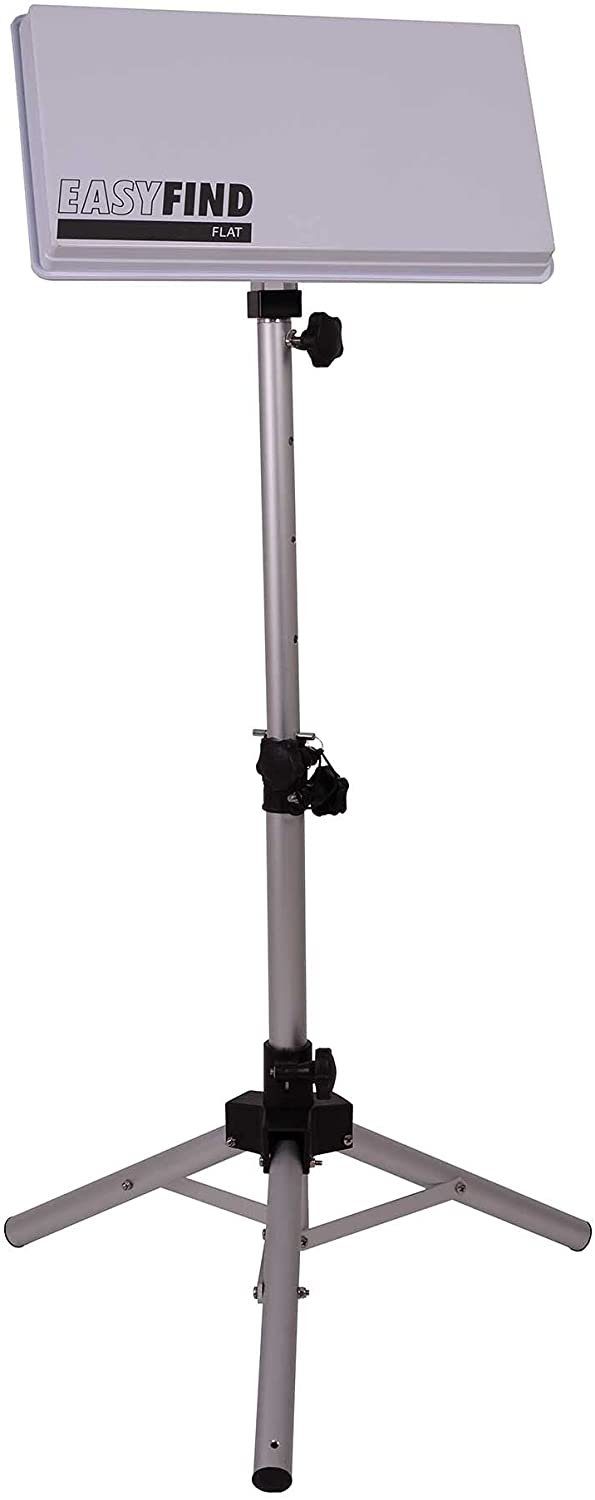 Microelectronic EasyFind Traveller Kit II inkl. Dreibein Stativ (Alu Camping Stativ, Camping Sat-Anlage