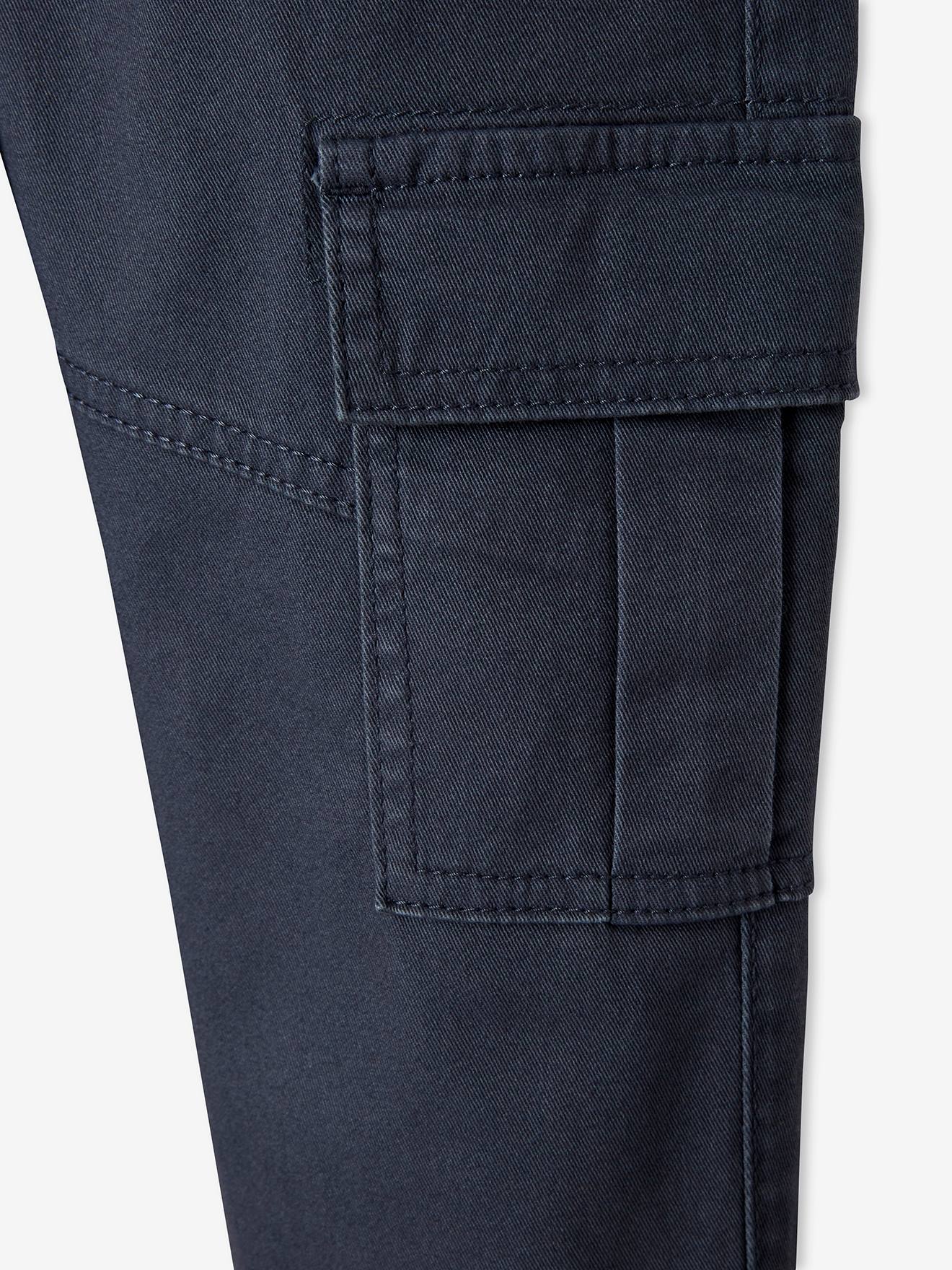 Pantalon battle garçon facile à enfiler navy