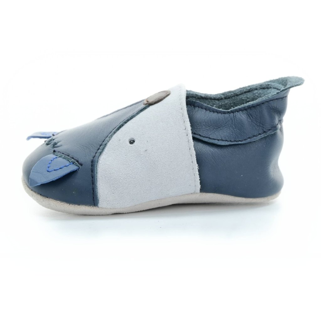 Bobux Foxy Navy (Soft Sole) Krabbelschuhe