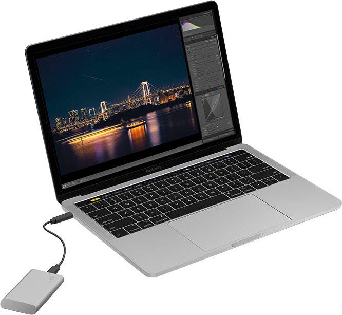LaCie Portable SSD externe SSD (2 TB) 1050 MB/S Lesegeschwindigkeit, 1000 MB/S Schreibgeschwindigkeit