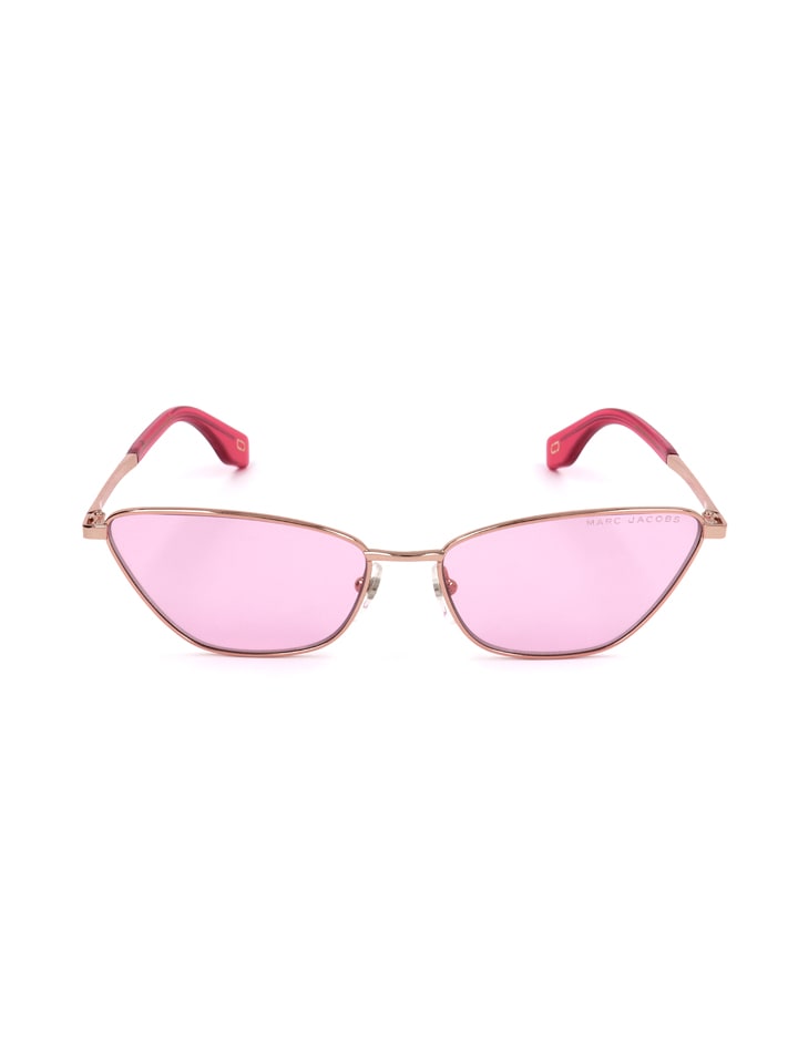 Marc Jacobs Damen-Sonnenbrille in Gold-Pink/ Rosa günstig kaufen 57