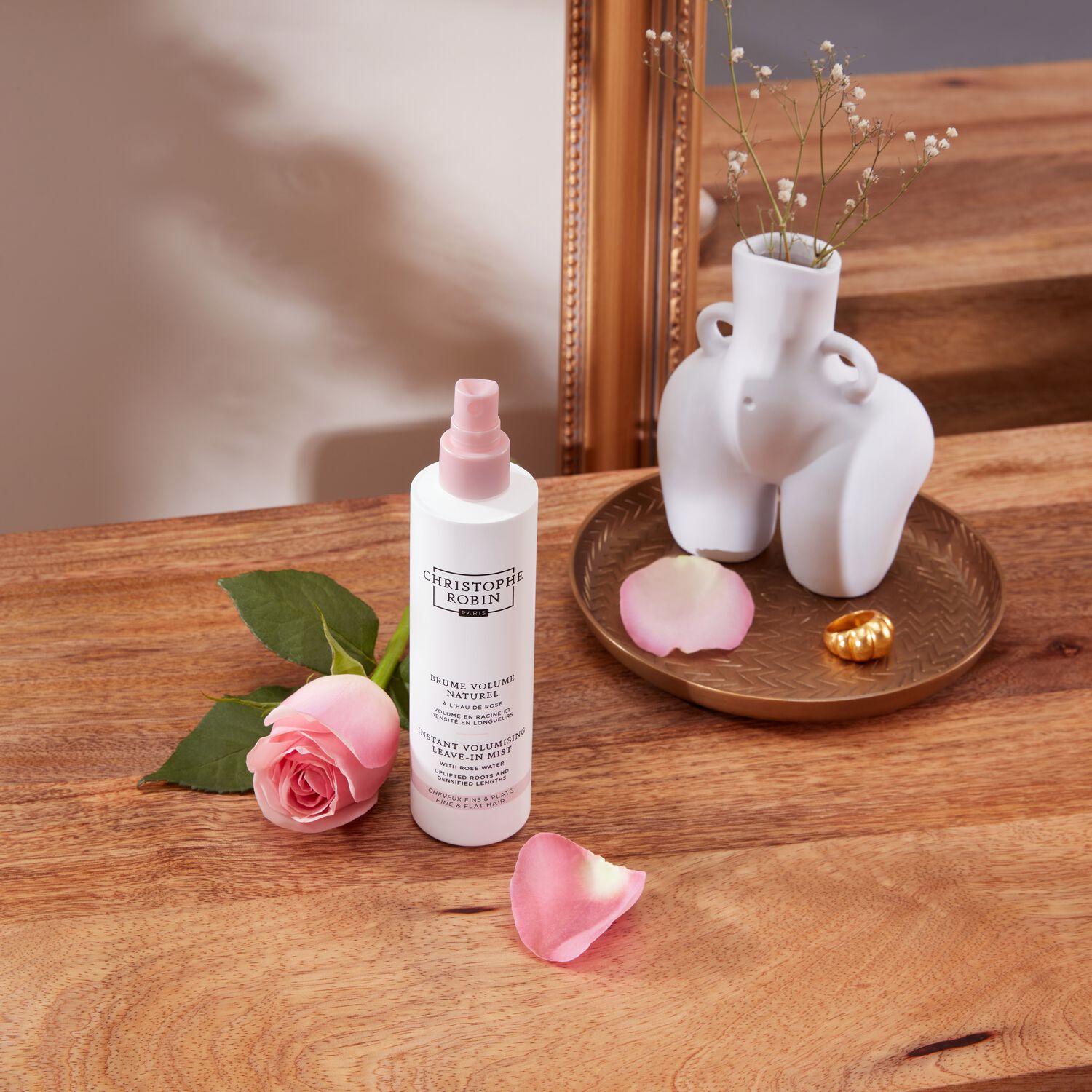 Christophe Robin Brume Volumisante Instantanée A L'Eau de Rose 150 ml