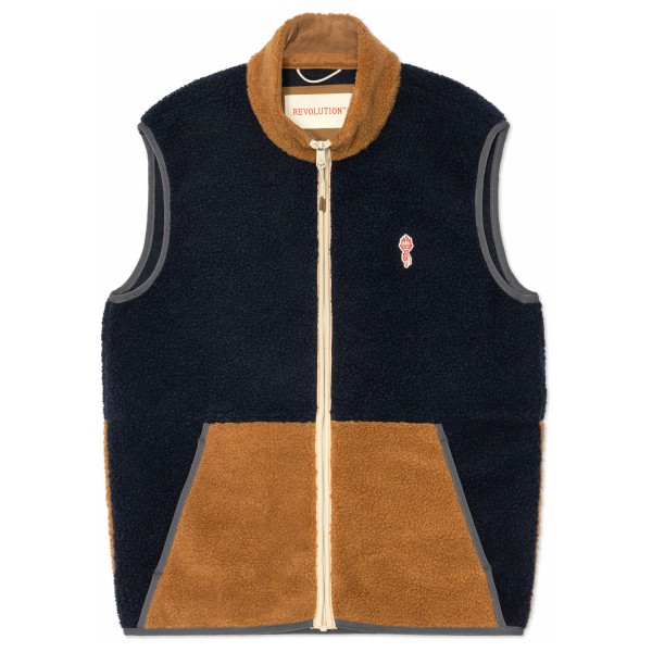 Revolution - Fleece Vest in Block Colors - Fleeceweste