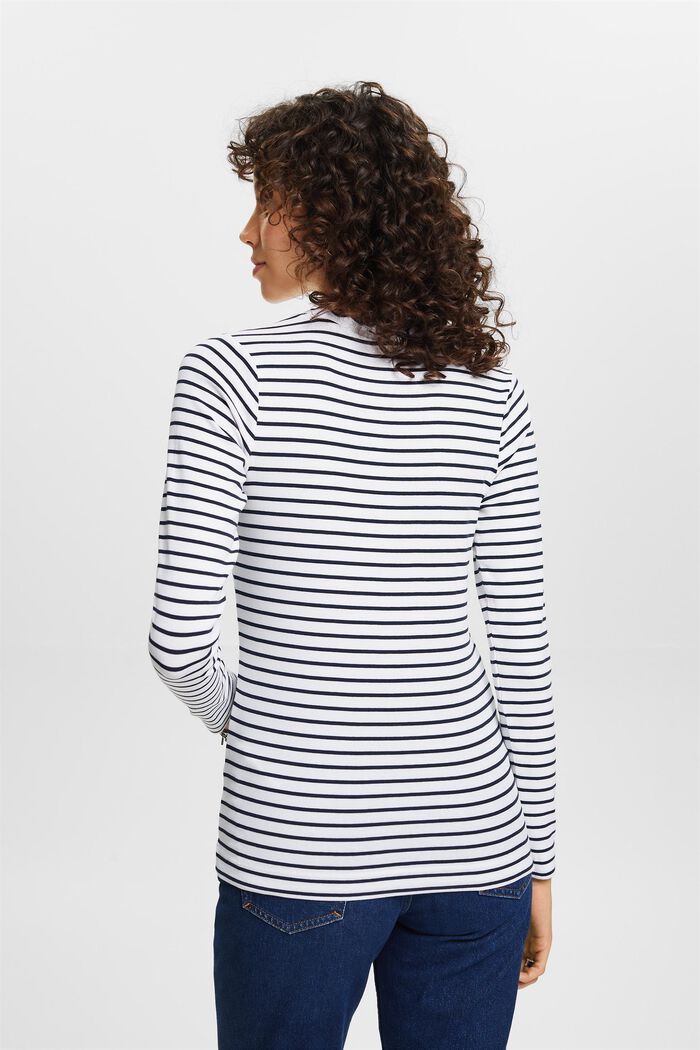 Top aus Baumwolljersey mit Bogenkante