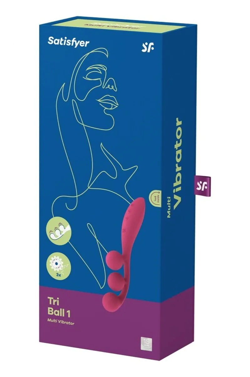 Satisfyer Tri Ball Massager Rød
