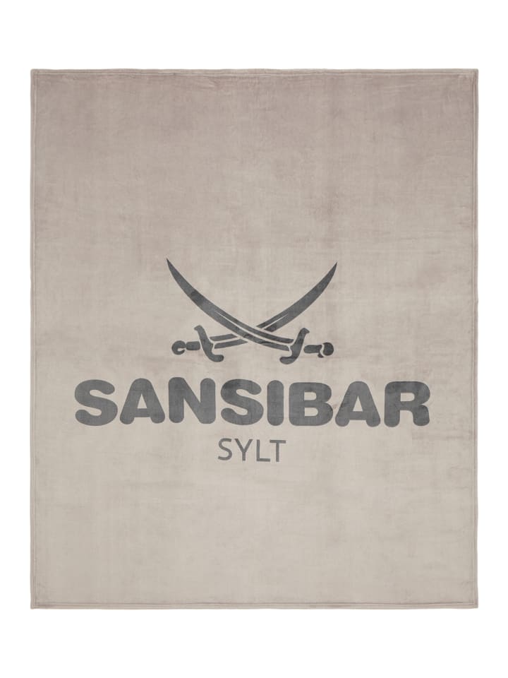 Sansibar Heimdecke Fleecedecke in Silber günstig kaufen 150x200 cm