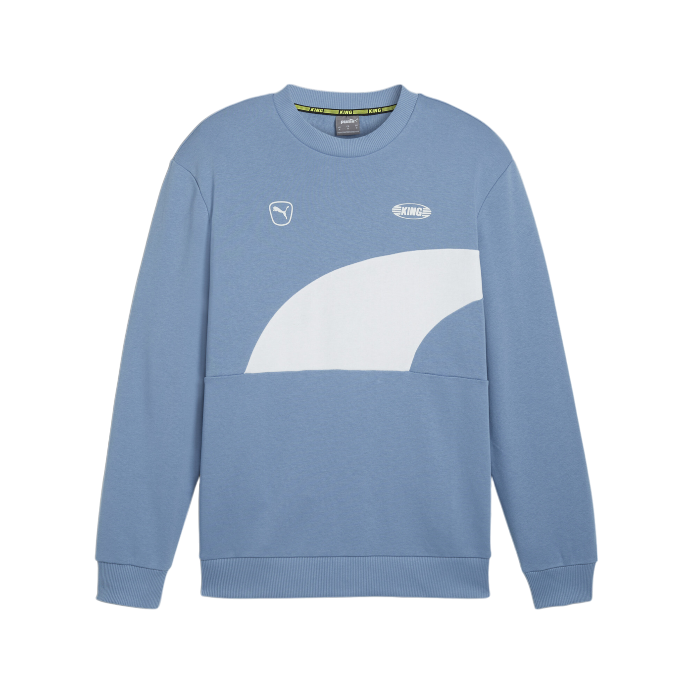 PUMA KING Top Crew Sweatshirt Blau Weiss F05