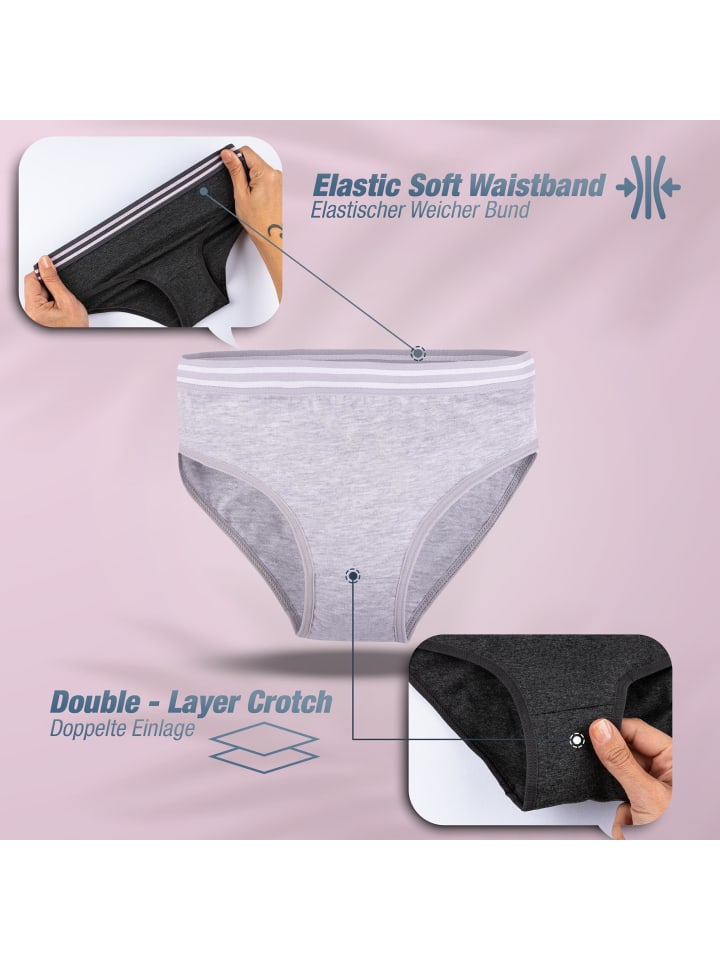 LOREZA 10er Set Slips - Streifen - Bunt günstig kaufen