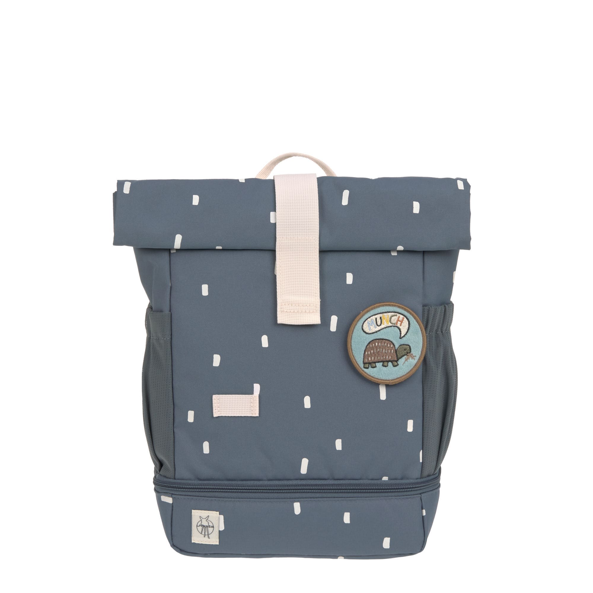 Kindergartenrucksack Rolltop - Happy Prints, Dunkelblau