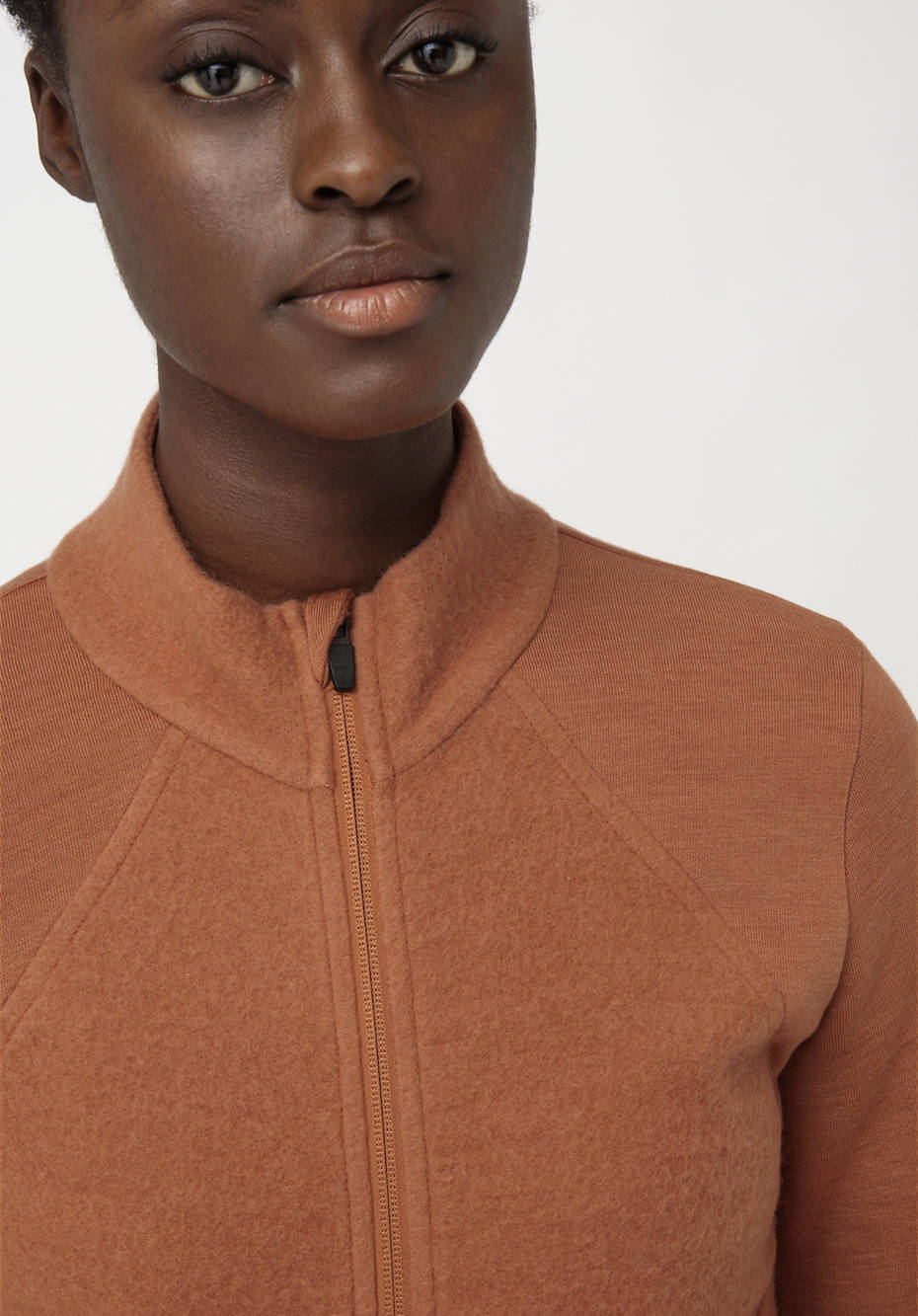 Leichte Wollfleece-Jacke aus reiner Bio-Merinowolle