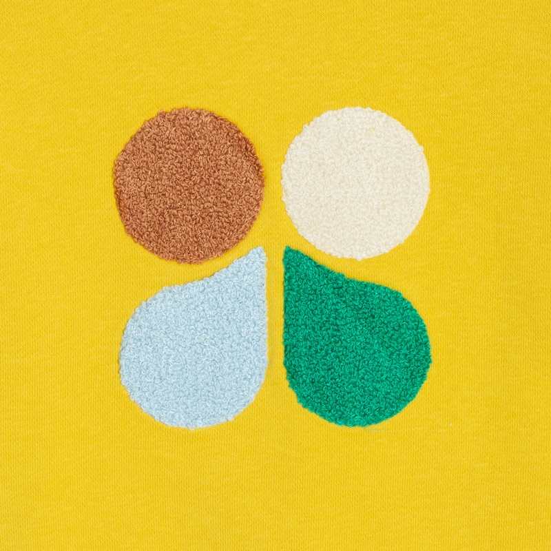Sweat bébé garçon jaune en coton recyclé Catimini