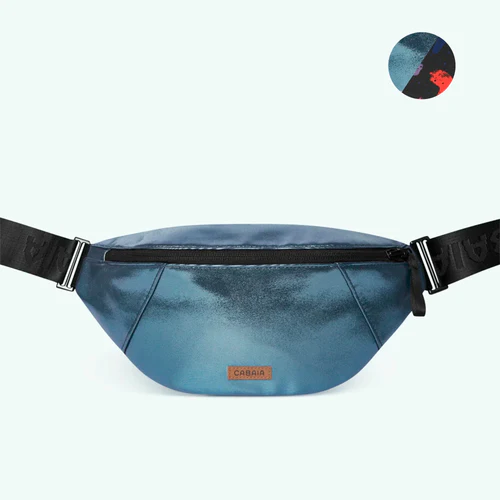 Small Larissa navy blue fanny pack