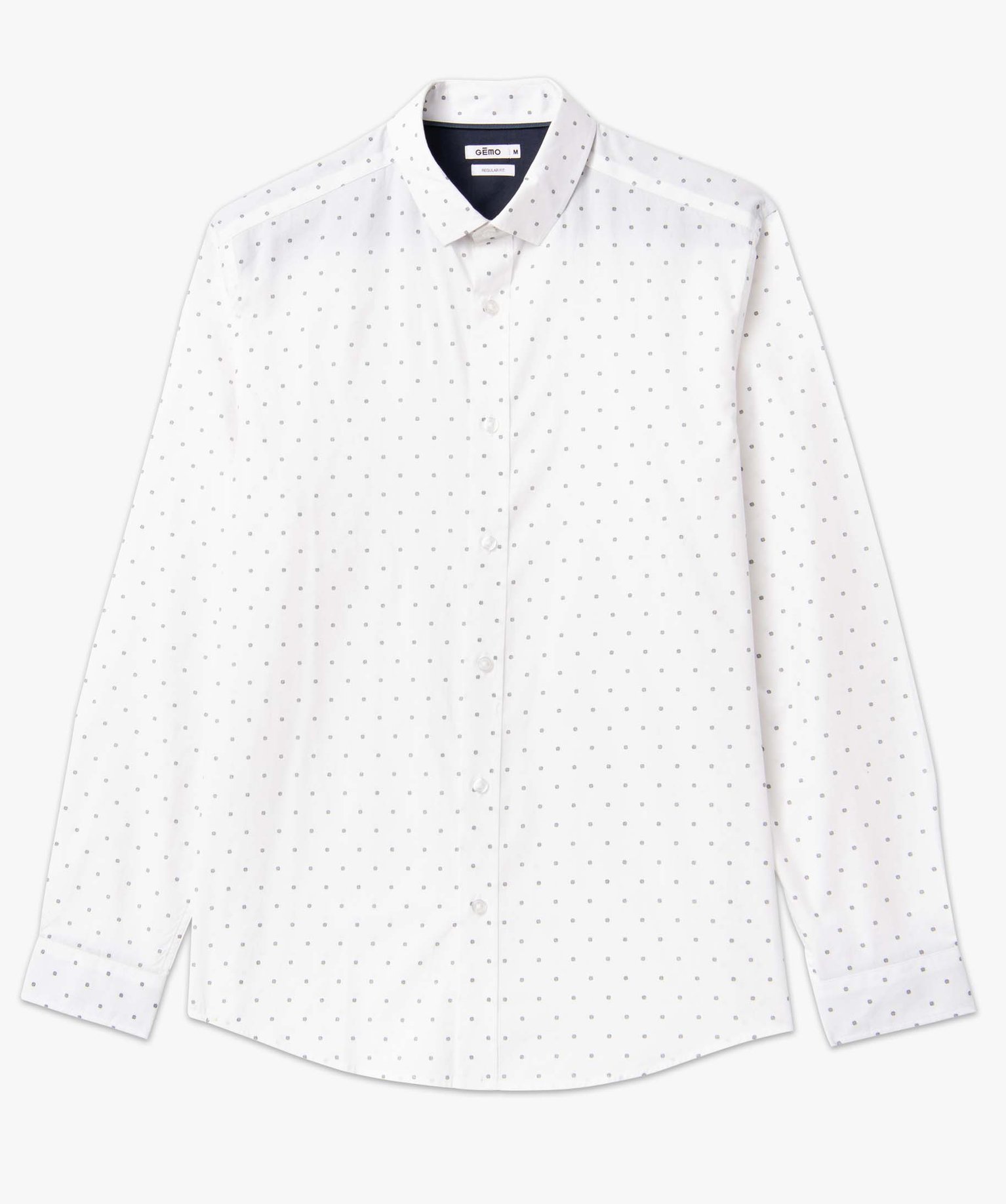 Chemise homme coupe droite à motif fleuri blanc | GEMO