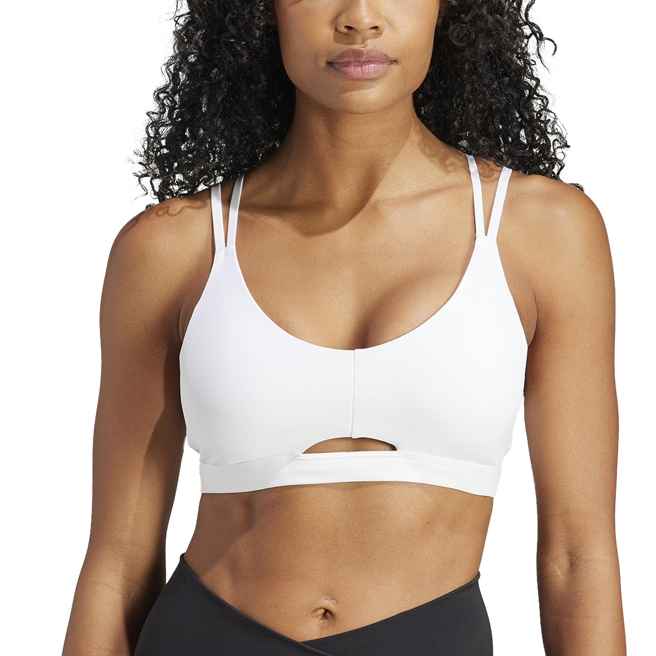 YO Long Studio Long Sleeve Sport-BH Damen - Weiß