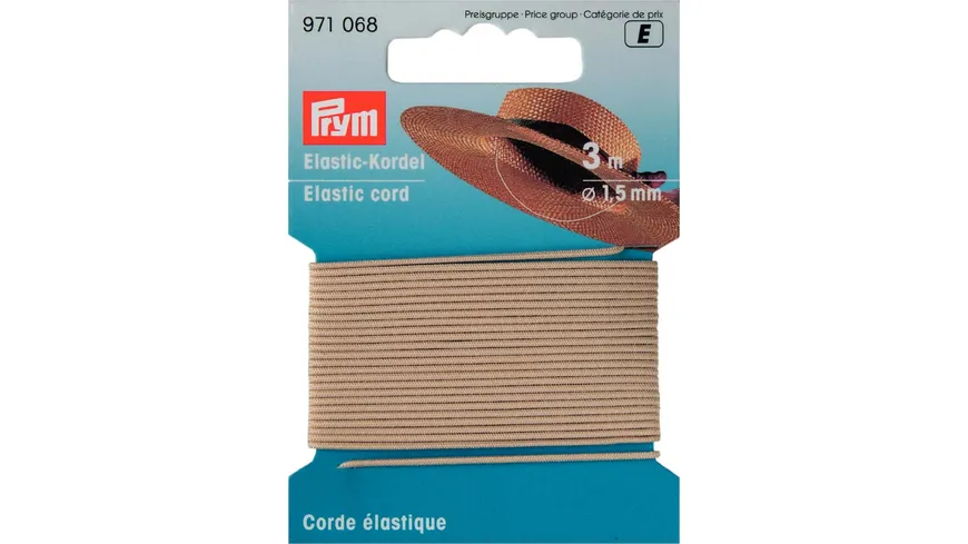 Prym Elastic-Kordel 1,5 mm hellbeige 3 m hellbeige