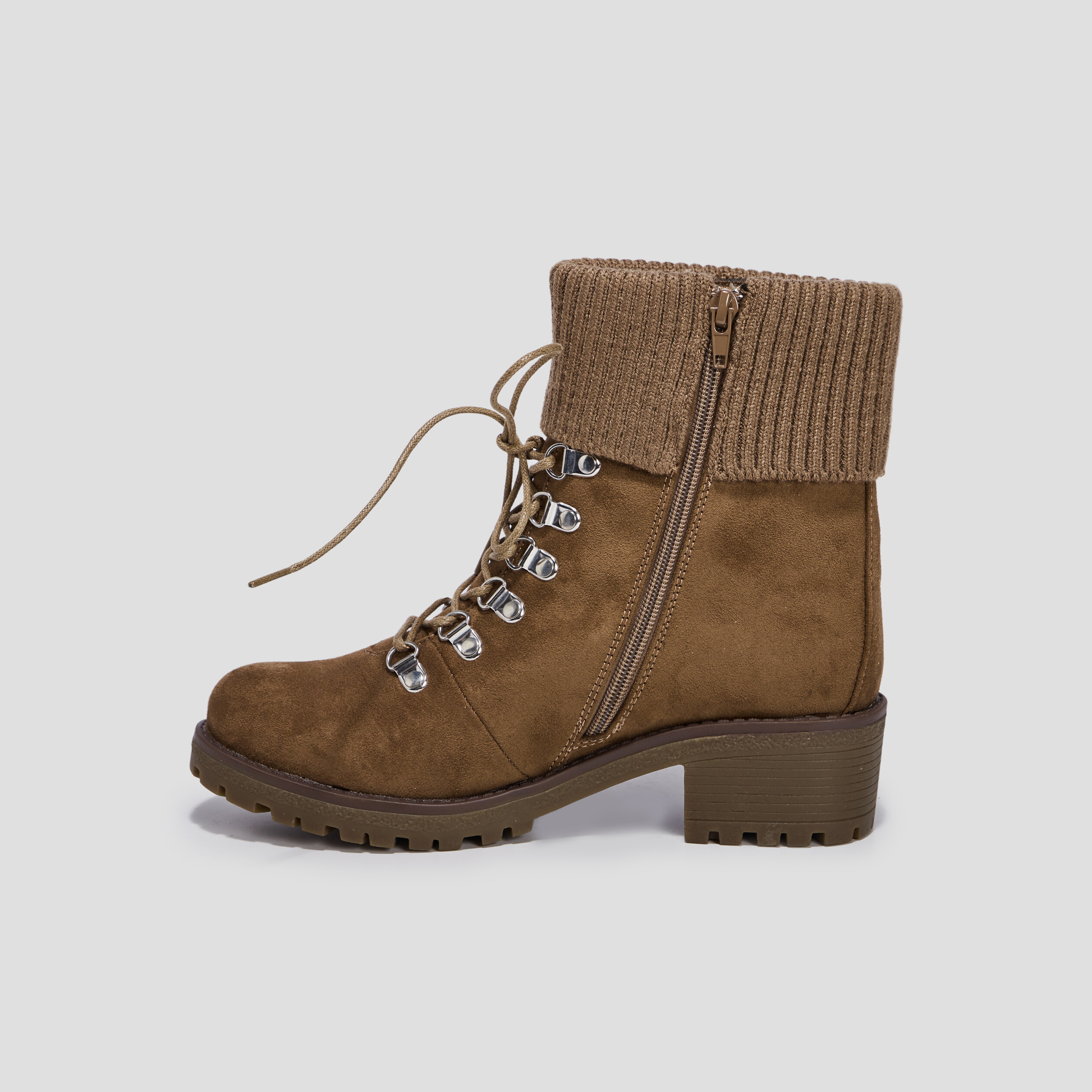 Bottines à lacets sable femme | La Halle