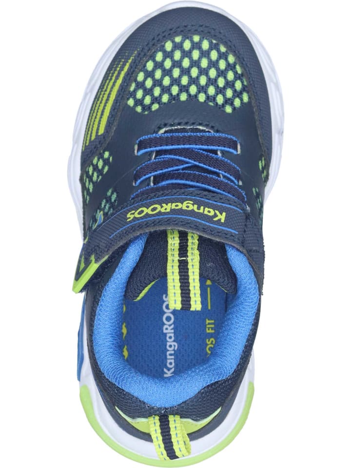 Kangaroos Schnürschuhe in dk navy/lime günstig kaufen