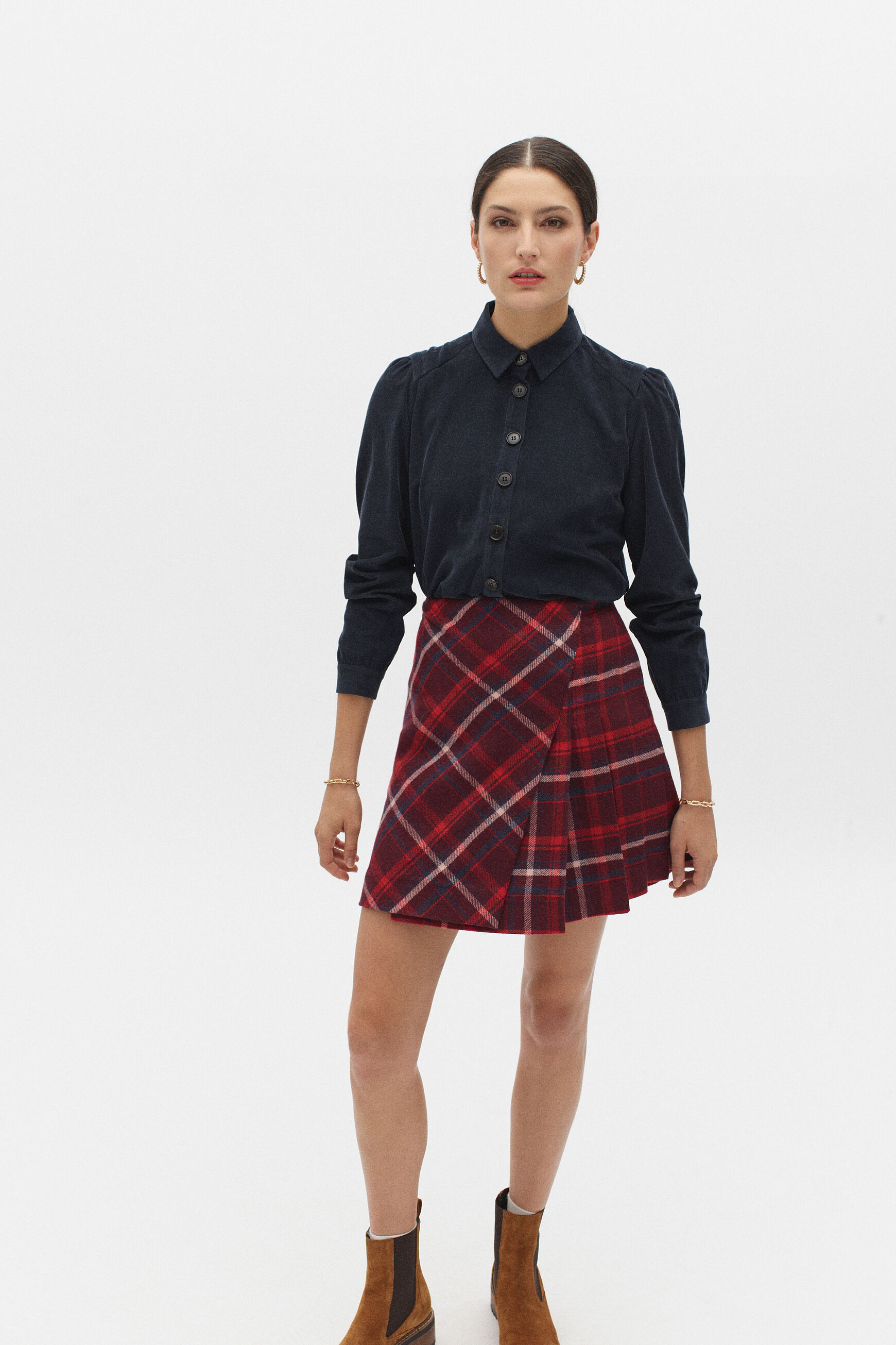 chemisier tokyo bleu marine femme