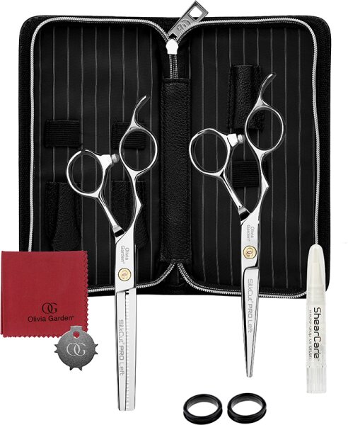 Olivia Garden Silk Cut PRO 2er Set LH 5,75'' + Effi EUR Friseurzubehör
