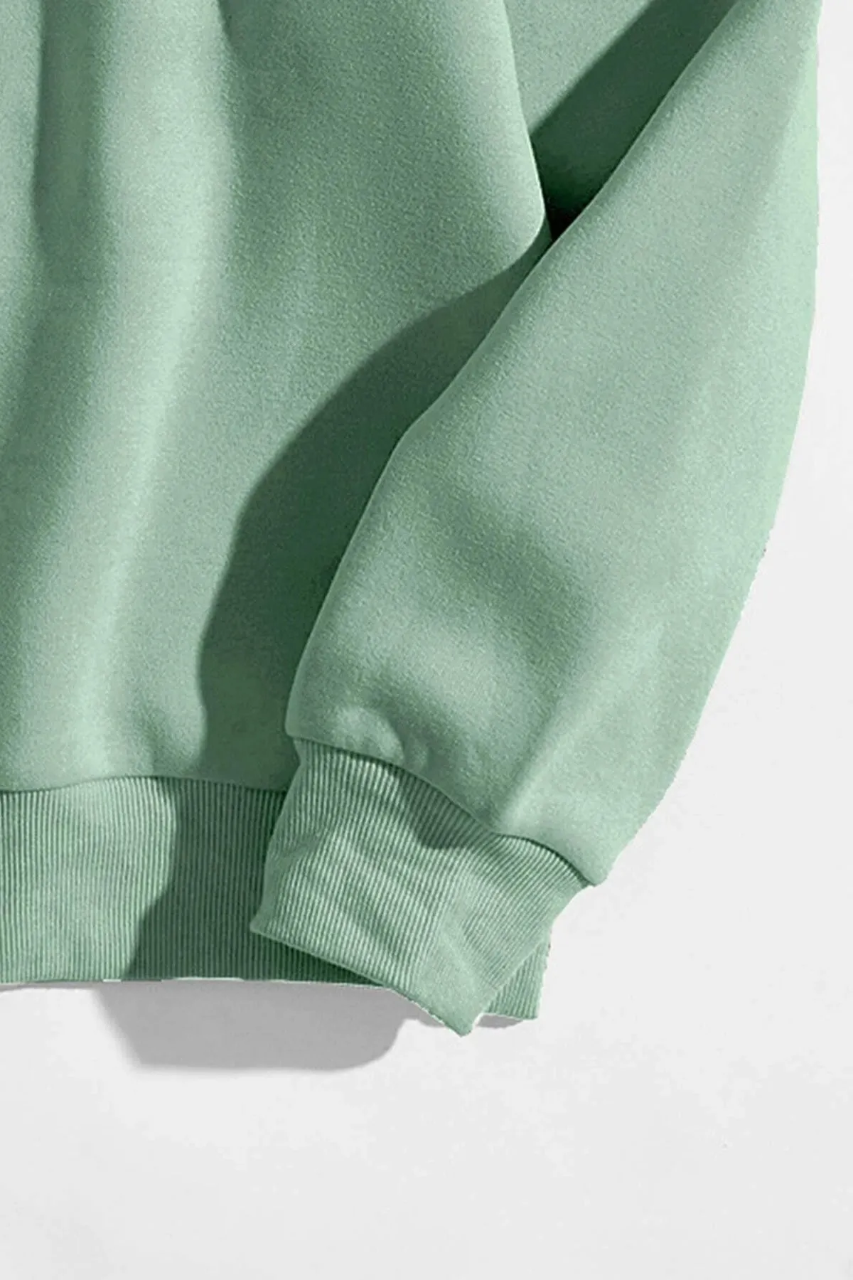 MODAGEN  Unisex Mintgrünes Oversize-Sweatshirt mit grünem Brooklyn-Aufdruck