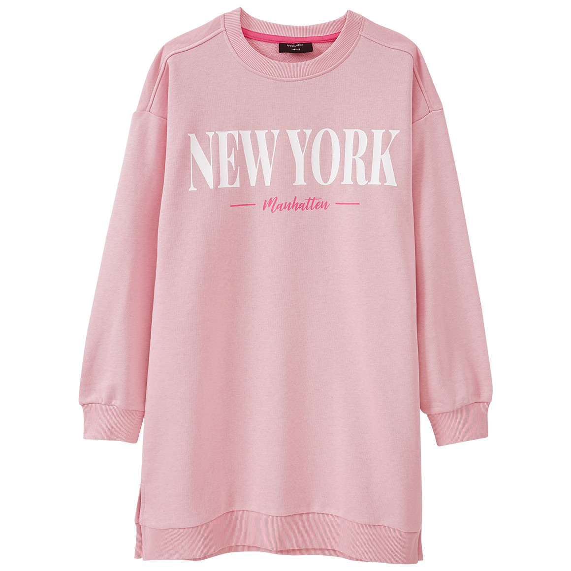 Mädchen Sweatkleid mit großem Print
