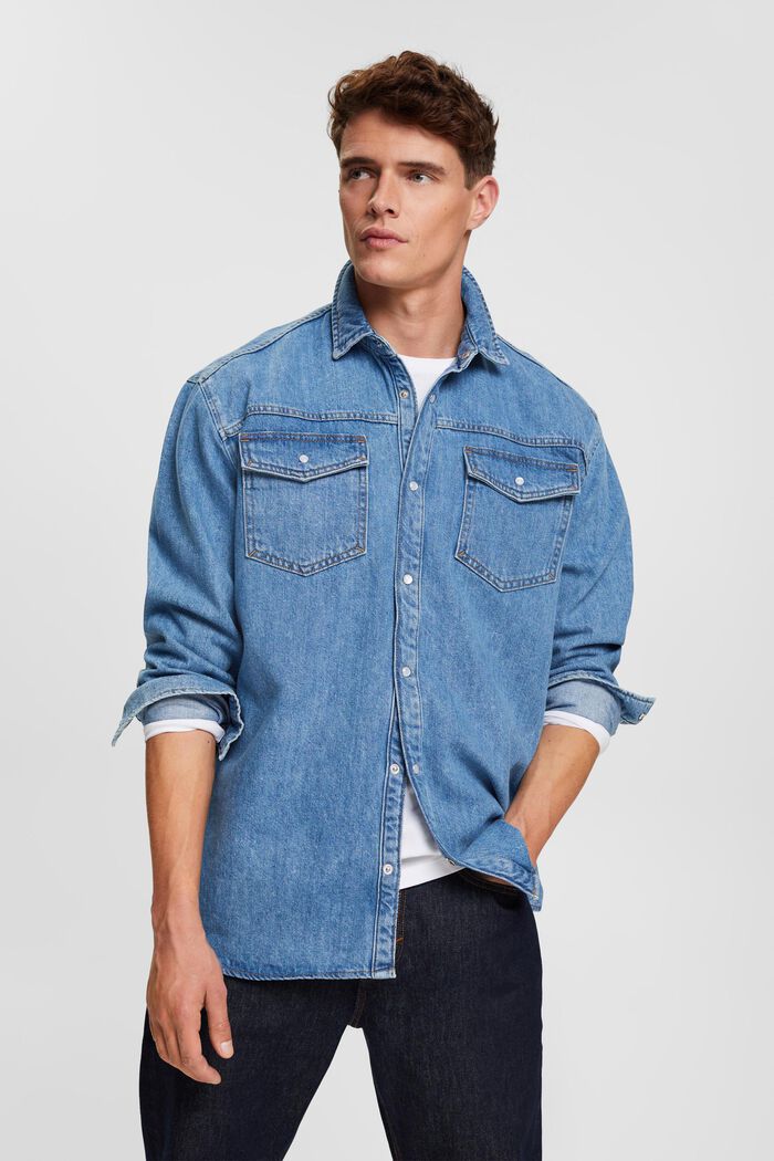 Denim-Hemd im Relaxed Fit