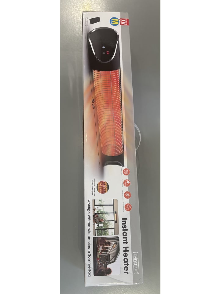 Livington Infrarot Heizstrahler Instant Heater in Schwarz günstig kaufen onesize