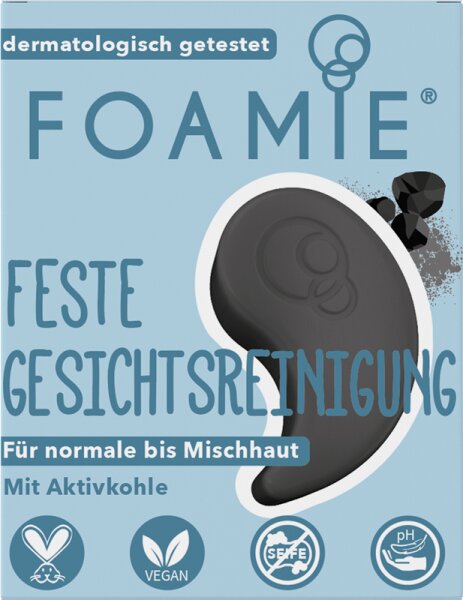 Foamie Feste Gesichtspflege in Reisegröße To Coal To Be True Gesichtspeeling