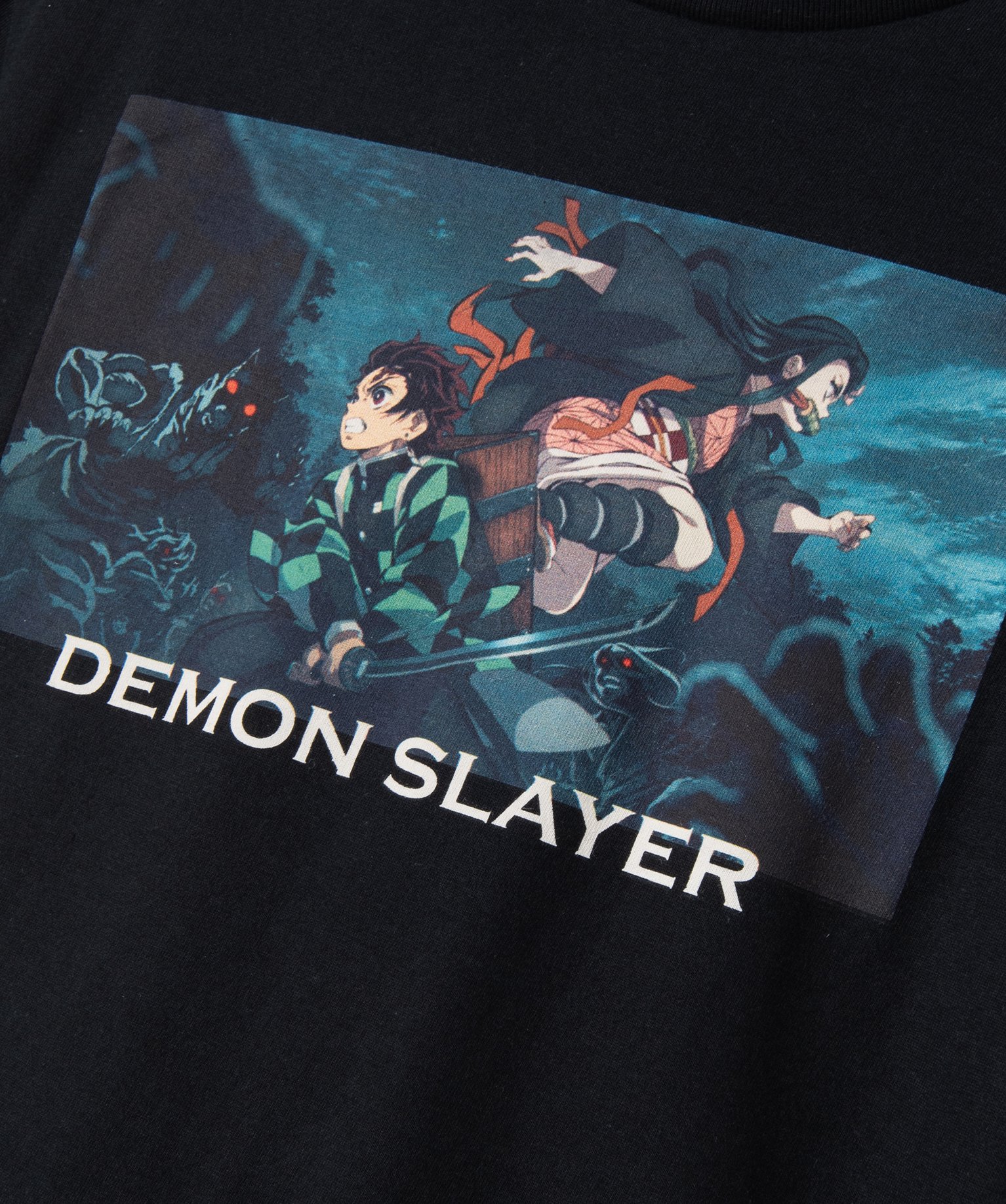 Tee-shirt manches courtes imprimé Garçon - Demon Slayer noir | GEMO