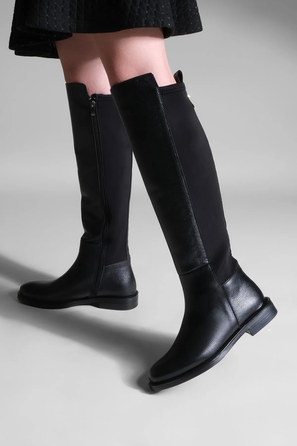 Marjin  Stiefel - Schwarz - Flacher Absatz