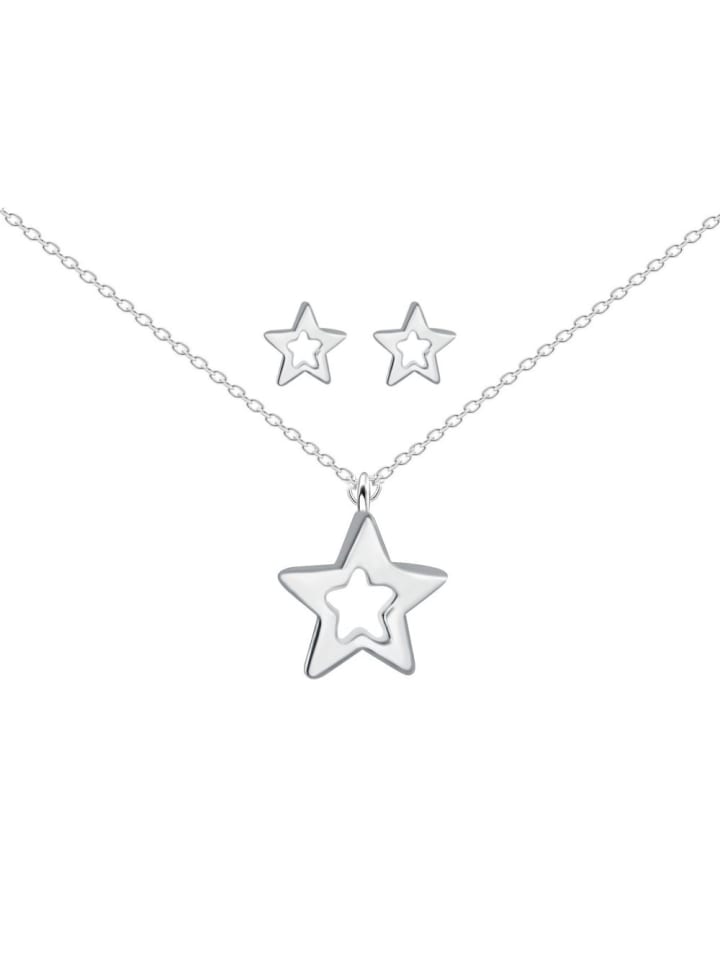 Alexander York Kinder-Schmuckset STERN in 925 Sterling Silber, 4-tlg. günstig kaufen onesize