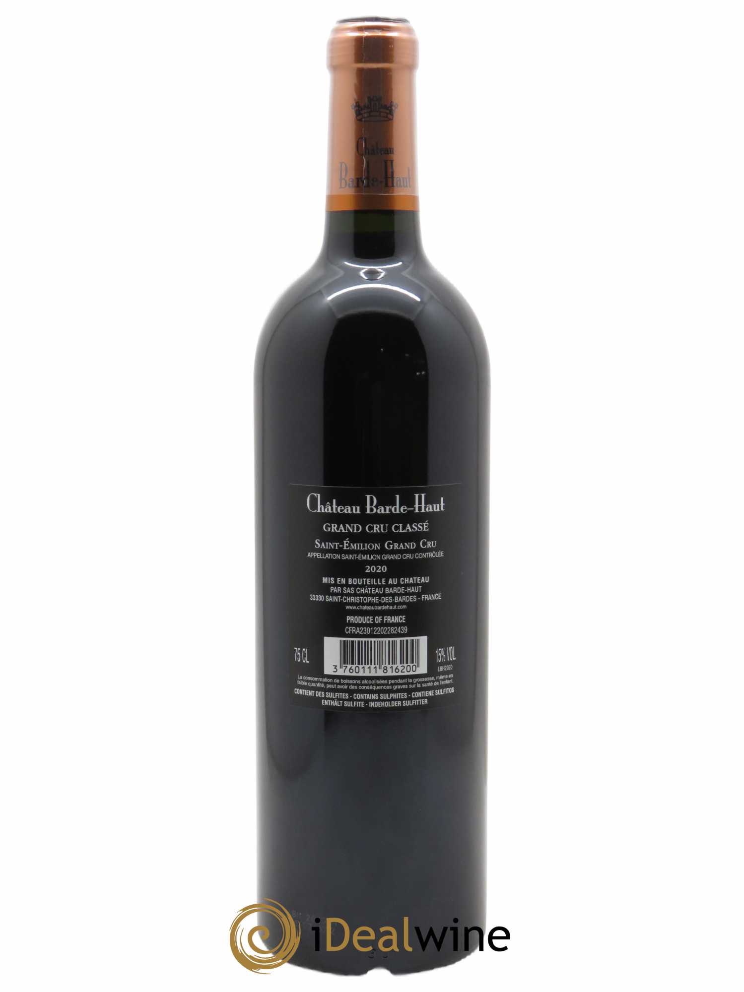 Château Barde Haut Grand Cru Classé  2020 - Lot de 1 Bouteille