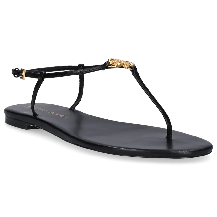 Tory Burch - Zehentrenner CAPRI STRAP Ziegenleder - schwarz