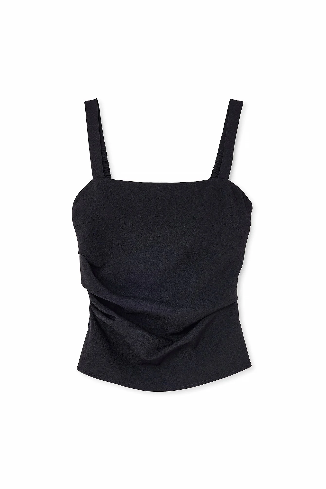 Tailliertes Singlet mit Rüschen