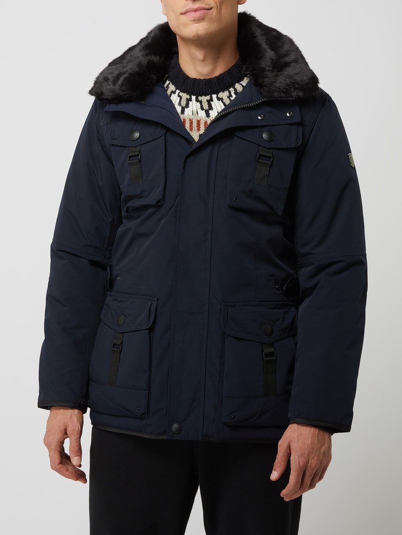 Leuchtkraft 870 Funktionsjacke mit abnehmbarer Kapuze in marineblau